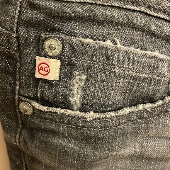 NWT Adriano Goldschmied women’s jeans Angel Boot cut Distressed Grey size 28R - Picture 7 of 12